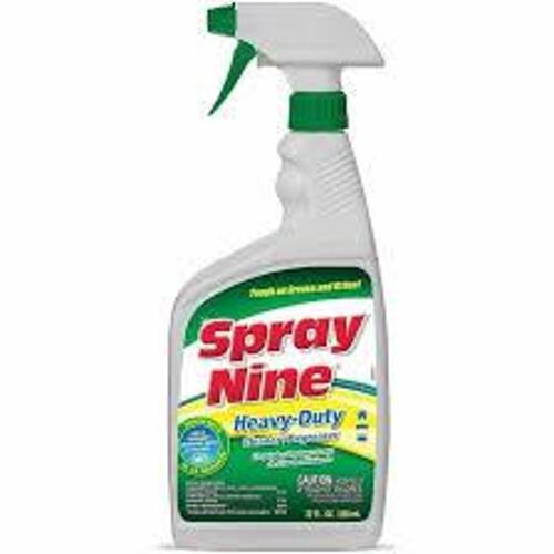 DESCRIPTION: (5) CLEANER DE-GREASER BRAND/MODEL: SPRAY NINE 26832 SIZE: 32 OZ RETAIL$: 24.75 QTY: 5