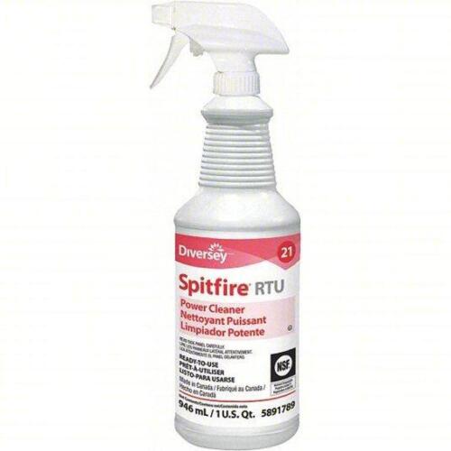 DESCRIPTION: (6) SPITFIRE RTU CLEANER DERGREASER BRAND/MODEL: DIVERSEY 95891789 SIZE: 32 OZ RETAIL$: 55.45 QTY: 6