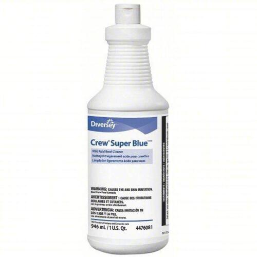 DESCRIPTION: (6) MILD ACID BOWL CLEANER BRAND/MODEL: DIVERSEY CREW SUPER BLUE SIZE: 32 OZ RETAIL$: 46.17 QTY: 6