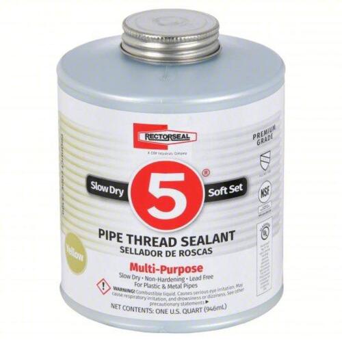 DESCRIPTION: (1) SLOW DRY SOFT SET PIPE THREAD SEALANT BRAND/MODEL: RECTOSEAL 25300 SIZE: 32 OZ RETAIL$: 63.27 QTY: 1