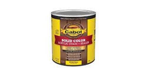 DESCRIPTION: (2) TINTABLE WHIE BASE ACRYLI STAIN AND SEALER BRAND/MODEL: CABOT 1109636 SIZE: 1 GAL RETAIL$: 99.98 QTY: 2