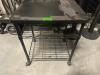 DESCRIPTION 24" X 20" BLACK COMPOSITE ROLLING PRINTER STAND LOCATION THEATER QTY 1