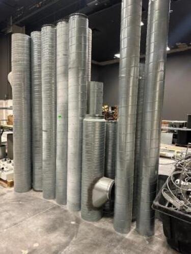 DESCRIPTION (12) 10' SECTIONS OF SPIRAL DUCT WORK THIS LOT IS: ONE MONEY LOCATION LEFT SIDE CONSTRUCTION QTY 1