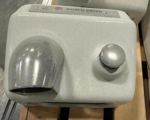 DESCRIPTION (4) WORLD DRYER THIS LOT IS: SOLD BY THE PIECE LOCATION LEFT SIDE CONSTRUCTION QTY 4