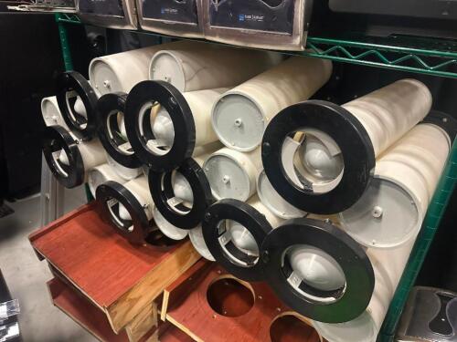 DESCRIPTION (14) ASSORTED FOAM CUP DISPENSER TUBES ADDITIONAL INFORMATION FITS SEVERAL SIZED CUPS THIS LOT IS: ONE MONEY LOCATION THEATER QTY 1