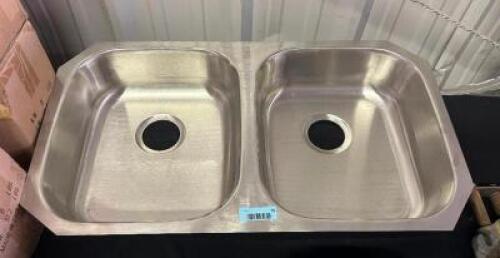 30 INCH. / TWO BASIN STAINLESS SINK