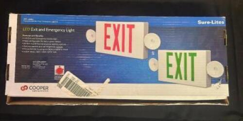 LED EXIT AND EMERGENCY LIGHT