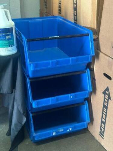 (3) - STACKABLE BINS