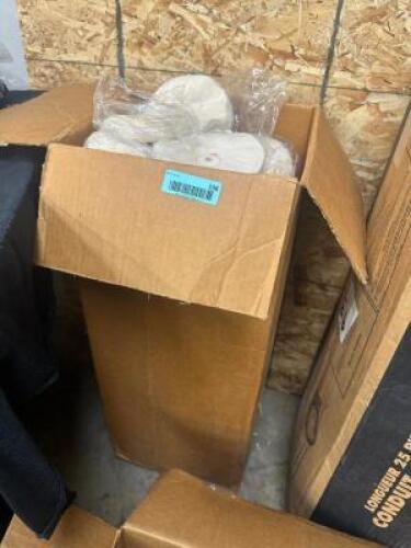 LARGE BOX OF ASSORTED BUFFING WHEELS
