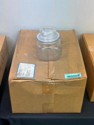 CASE OF SMALL CANDY JARS