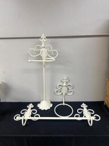 THREE PC. BATHROOM HARDWARE SET