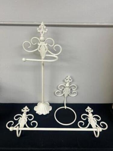 THREE PC. BATHROOM HARDWARE SET