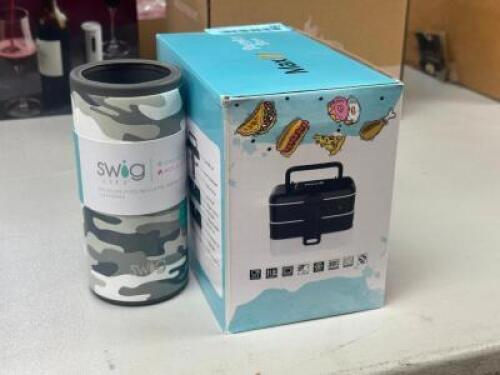 SWIG KOOZIE AND BENTO BOX LUNCHBOX