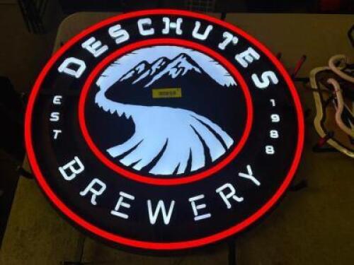 24" DESCHUTES BREWERY LED NEON STYLE BAR SIGN
