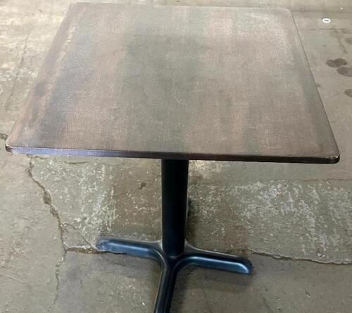27" X 27" COMPOSITE TOP TABLE W/ BASE