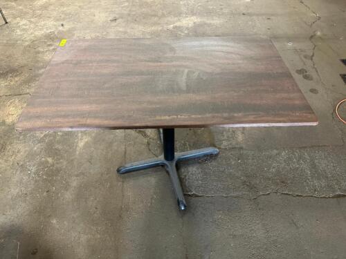 47" X 27" COMPOSITE TOP TABLE W/ BASE