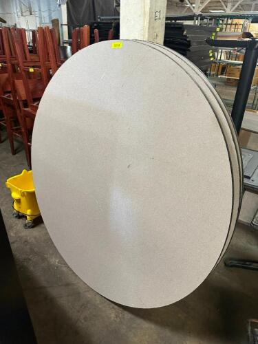 (3) 60" ROUND COMPOSITE BANQUET TABLE TOPS