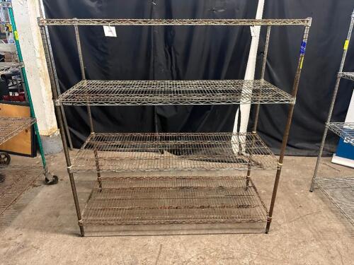 60" X 24" THREE TIER WIRE SHELF