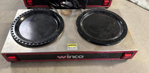 (2) WINCO TWO GROUP COFFEE WARMERS