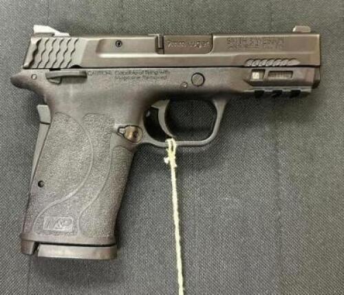 DESCRIPTION SMITH & WESSON M&P SHIELD EZ 9mm LUGER PISTOL BRAND / MODEL: SMITH & WESSON SERIAL # NNB3734 ADDITIONAL INFORMATION COMES WITH BOX, (1) EX