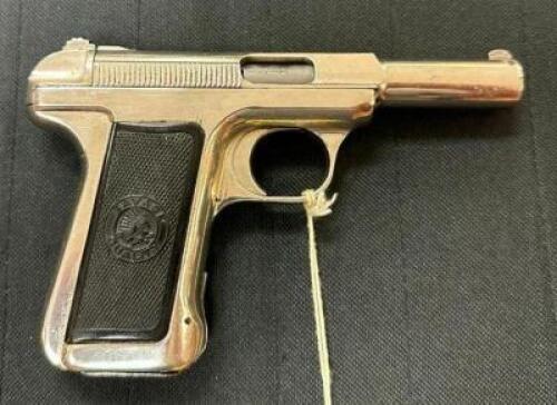DESCRIPTION SAVAGE 1907 32 ACP PISTOL BRAND / MODEL: SAVAGE SERIAL # 197498 ADDITIONAL INFORMATION USED, NO BOX ADDITIONAL INFORMATION SALE OF THIS FI