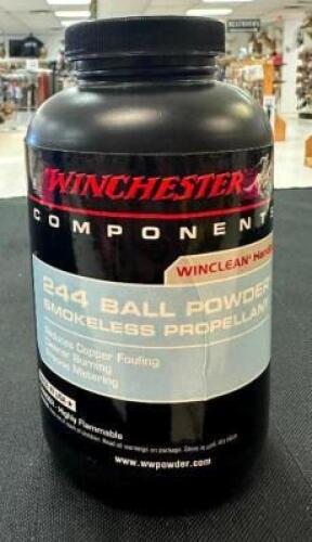 DESCRIPTION (3) 1 LB. CONTAINERS OF WINCLEAN HANDGUN 224 BALL POWDER SMOKELESS PROPELLANT BRAND / MODEL: WINCHESTER SIZE $41.99 EACH LOCATION AMMO WAL
