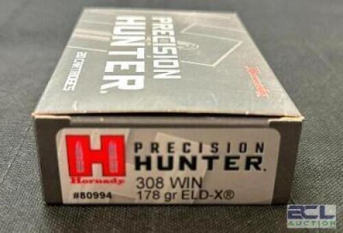 DESCRIPTION (3) 20CT BOXES OF 208 WINCHESTER AMMO BRAND / MODEL: HORNADY PRECISION HUNTER 80994 ADDITIONAL INFORMATION 178 GRAIN SIZE $52.99 EACH LOCA