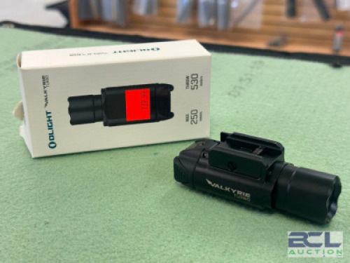 DESCRIPTION VALKYRIE TURBO TAC LIGHT BRAND / MODEL: OLIGHT SIZE OPTICS COUNTER LOCATION ONE MONEY QTY 1