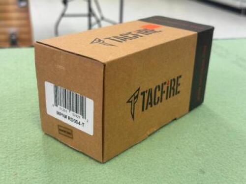 DESCRIPTION 1X30 RED DOT MAGNIFIER BRAND / MODEL: TACFIRE SIZE OPTICS COUNTER LOCATION ONE MONEY QTY 1