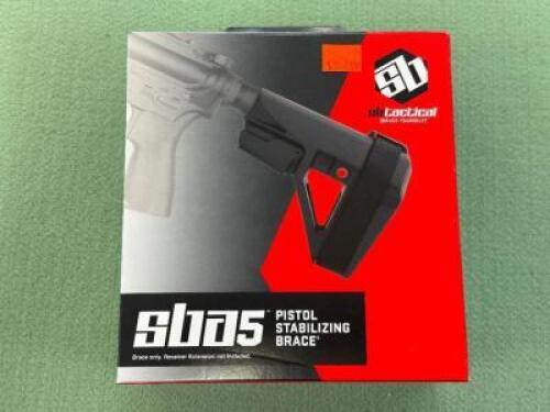 DESCRIPTION PISTOL STABILIZING BRACE BRAND / MODEL: SB TACTICAL SIZE OPTICS COUNTER LOCATION ONE MONEY QTY 1