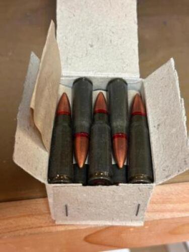DESCRIPTION (10) - BOXES OF RIFLE AMMO SIZE OPTICS COUNTER LOCATION SOLD BY THE PIECE QTY 10