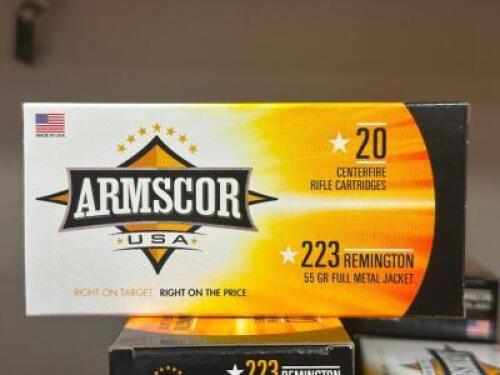 DESCRIPTION (10) - BOXES OF RIFLE AMMO BRAND / MODEL: ARMSCOR SIZE OPTICS COUNTER LOCATION SOLD BY THE PIECE QTY 10