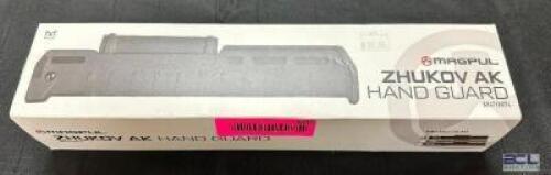 DESCRIPTION MAGPUL ZHUKOV AK HAND GUARD BRAND / MODEL: MAGP868 ADDITIONAL INFORMATION RETAILS FOR $97.99 LOCATION GUN COUNTER QTY 1