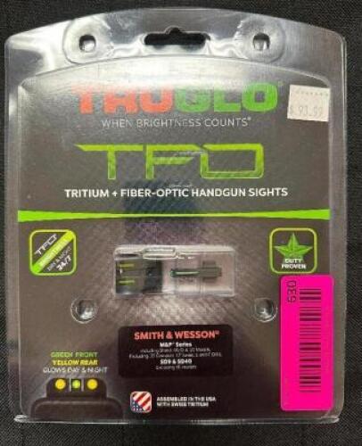 DESCRIPTION TRYGLO TG131MPTY FIBER OPTIC HANDGUN SIGHTS FOR SMITH AND WESSON MP SERIES BRAND / MODEL: TRYGLO TG131MPTY ADDITIONAL INFORMATION RETAILS
