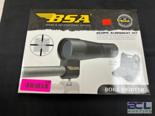 DESCRIPTION BSA SCOPE ALIGNMENT KIT BRAND / MODEL: BSA ADDITIONAL INFORMATION RETAILS FOR $60.99 LOCATION GUN COUNTER QTY 1