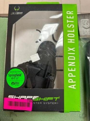 DESCRIPTION SHAPE SHIFT APPENDIX HOLSTER FPR SPRINGFIELD ARMORY XD-S ADDITIONAL INFORMATION RETAILS FOR $62 LOCATION GUN COUNTER QTY 1