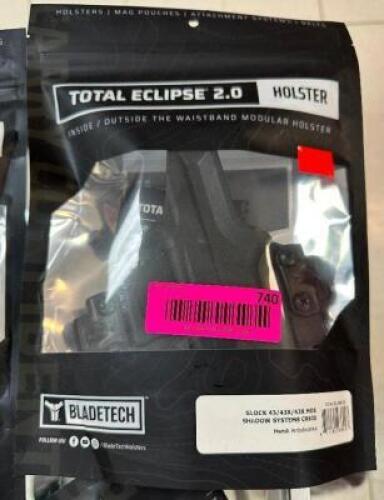 DESCRIPTION TOTAL ECLIPSE 2.0 GLOCK 43 SHADOW SYSTEMS HOLSTER ADDITIONAL INFORMATION RETAILS FOR $66.99 LOCATION GUN COUNTER QTY 1