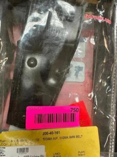 DESCRIPTION SAFARILAND LEATHER OTP HOLSTER RH ADDITIONAL INFORMATION RETAILS FOR $49.99 LOCATION GUN COUNTER QTY 1