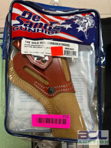 DESCRIPTION WILD HOF RUGER WRANGLER HOLSTER ADDITIONAL INFORMATION RETAILS FOR $51.99 LOCATION GUN COUNTER QTY 1