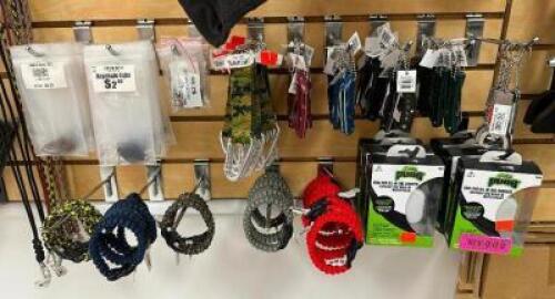 DESCRIPTION (1) LOT OF WATCH BANDS, KEY CHAINS, UTILITY KNIVES. THIS LOT IS: ONE MONEY LOCATION KNIFE COUNTER QTY 1
