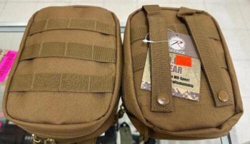 DESCRIPTION (2) ROTHCO MOLLE TACTICAL TRAUMA KITS ADDITIONAL INFORMATION RETAIL EACH FOR $32.99 THIS LOT IS: SOLD BY THE PIECE LOCATION KNIFE COUNTER