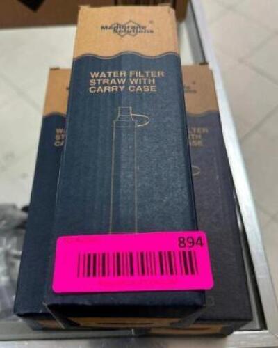 DESCRIPTION (3) WATER FILTRATION STRAW W/ CARRY CASE. BRAND / MODEL: 97260-CHN-1 THIS LOT IS: SOLD BY THE PIECE LOCATION KNIFE COUNTER QTY 3