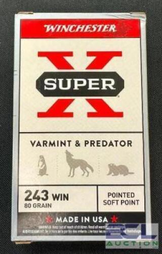 (7) 20CT BOXES OF 243 WINCHESTER AMMO