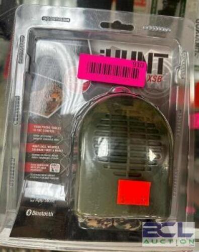 DESCRIPTION IHUNT XBS BLUETOOTH GAME CALL SPEAKER ADDITIONAL INFORMATION RETAILS EACH FOR $37 LOCATION KNIFE COUNTER QTY 1