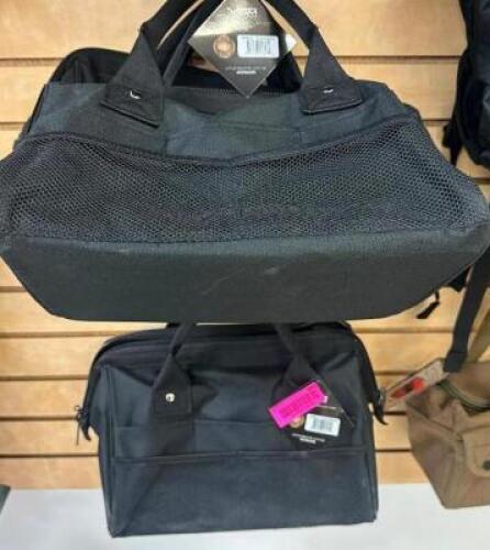 DESCRIPTION (3) ASSORTED BLACK CANVAS HANDGUN CASES. THIS LOT IS: ONE MONEY LOCATION SOUTH WALL QTY 1