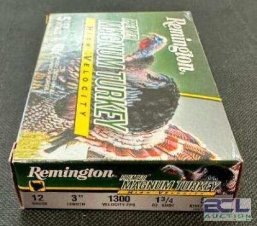 DESCRIPTION (18) 5CT BOXES OF 12 GAUGE SHOTGUN SHELLS BRAND / MODEL: REMINGTON ADDITIONAL INFORMATION #5 THIS LOT IS: 3" SIZE $12.99 EACH LOCATION AMM