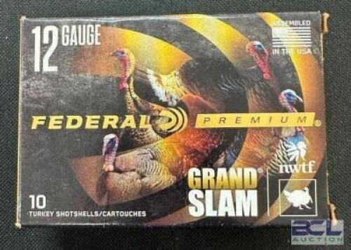 DESCRIPTION (10) 10CT BOXES OF 12 GAUGE SHOTGUN SHELLS BRAND / MODEL: FEDERAL ADDITIONAL INFORMATION #6 THIS LOT IS: 3" SIZE $24.99 EACH LOCATION AMMO