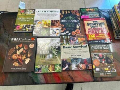 DESCRIPTION (9) ASSORTED SURVIVAL BOOKS. THIS LOT IS: SOLD BY THE PIECE LOCATION MIDDLE FLOOR QTY 9