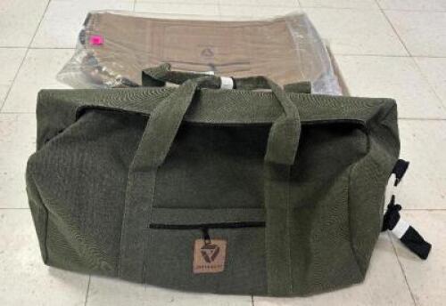 DESCRIPTION (5) DIVIAGGIO DUFFLE BAGS ADDITIONAL INFORMATION OLIVE DRAB AND GREEN THIS LOT IS: SOLD BY THE PIECE LOCATION MIDDLE FLOOR QTY 5