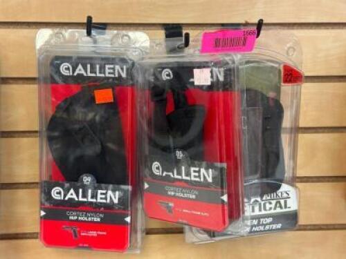 DESCRIPTION (6) - ASSORTED HOLSTERS BRAND / MODEL: GALLEN ADDITIONAL INFORMATION SEE PHOTOS FOR CLOSE UP OF LOT CONTENTS. LOCATION SOLD BY THE PIECE Q